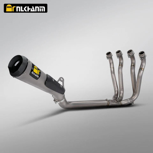 ʻO GSX-S1000 Pūnaehana Pahu Kaʻa Paʻa Paʻa Titanium Alloy Hoʻololi AR Escape Muffler Carbon Box Packaging no Suzuki