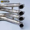 Mo S1000RR 2019-2024 S1000R 2021-2024 Whakaotia Motopaika Whakamutunga Pane Panui Korehu Titanium Alloy Mua Hononga Paipa Atanga 60mm