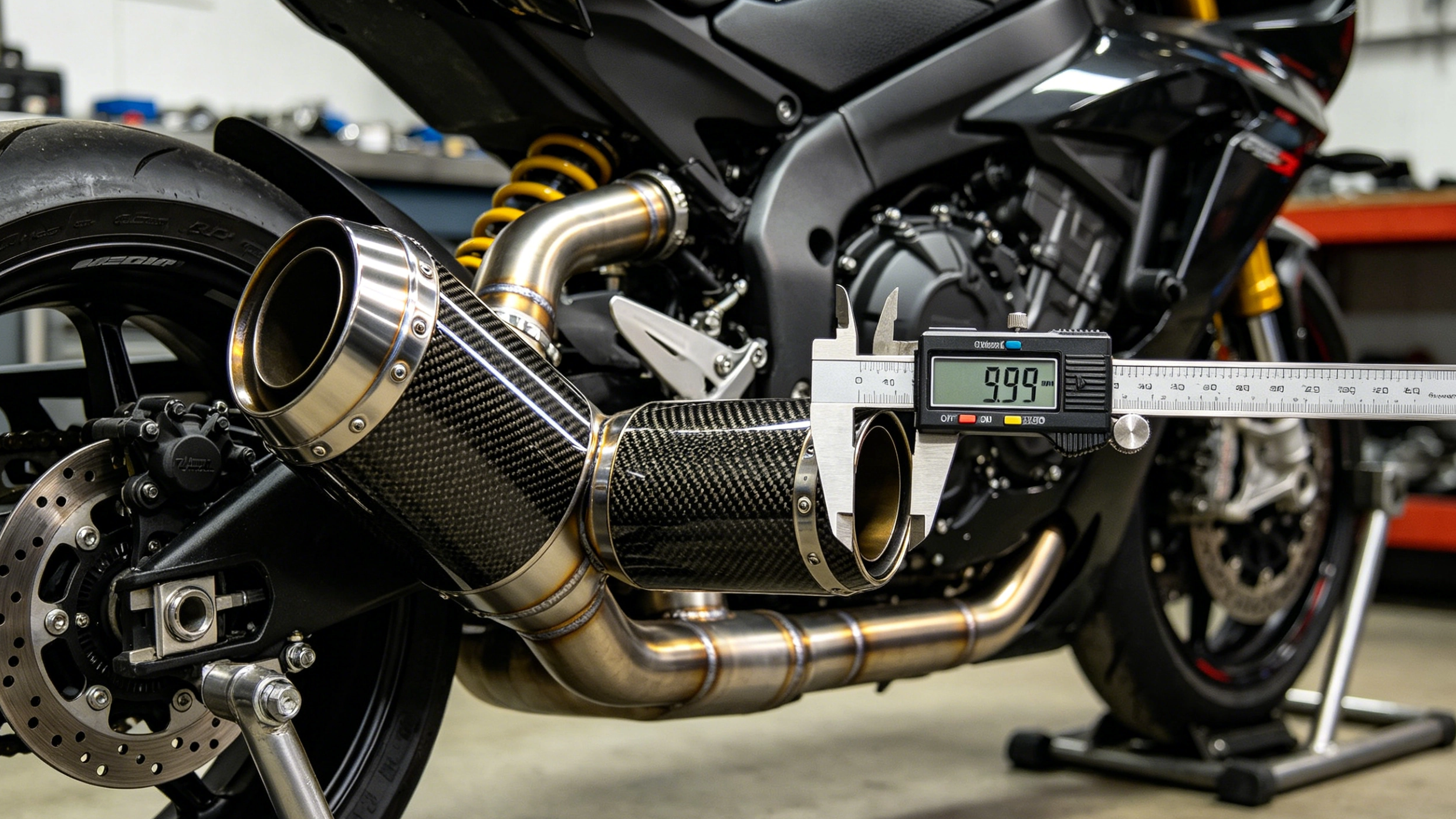 Come dimensionare un silenziatore per tubo di scarico per moto