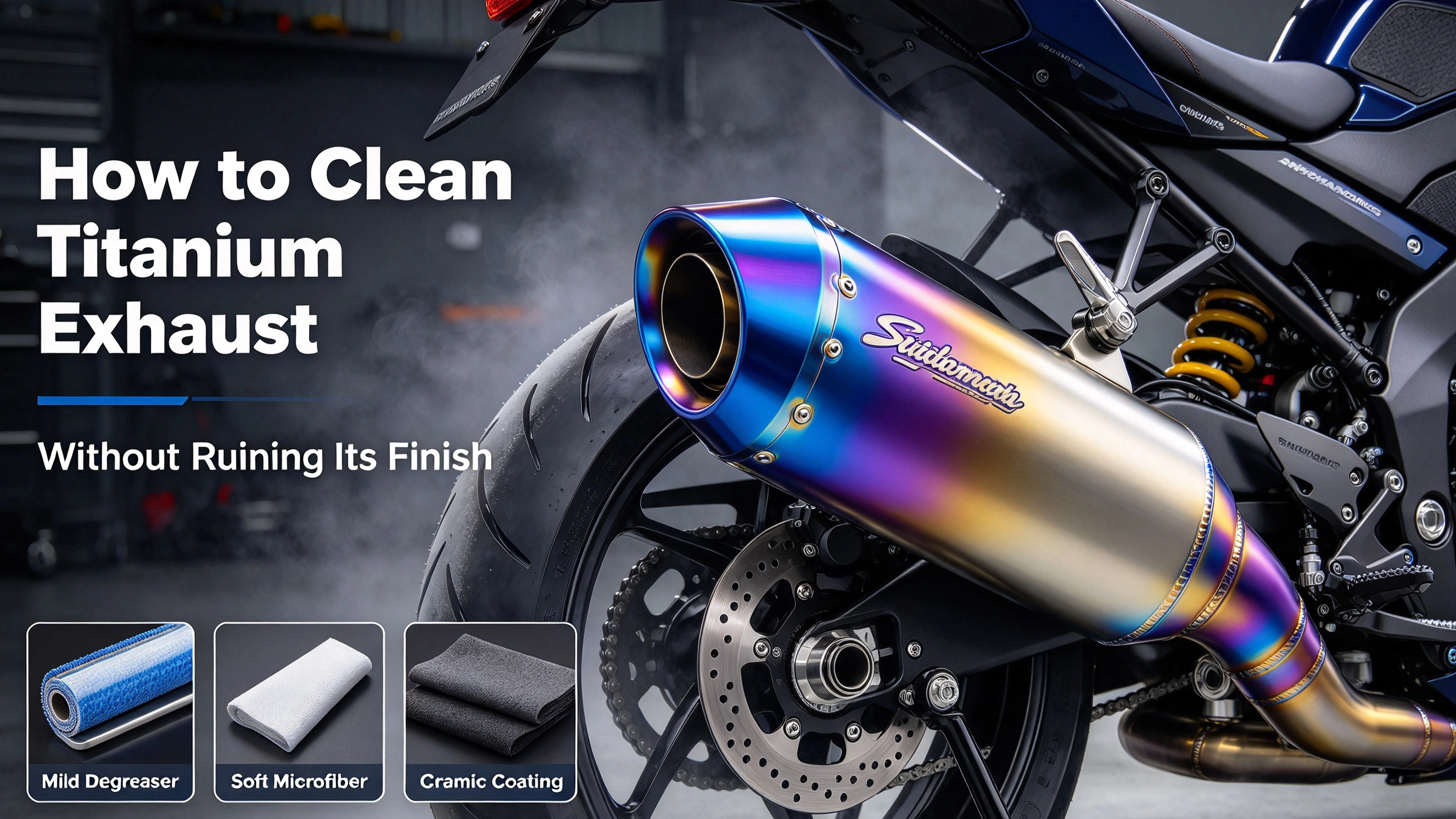 Titanium Exhaust ကို အပြီးမသတ်ဘဲ သန့်စင်နည်း